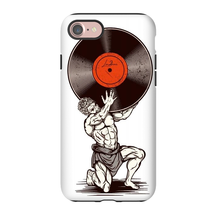 iPhone 7 StrongFit Vinyl Atlas by LM2Kone