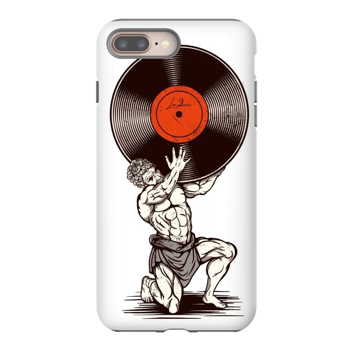 iPhone 7 plus StrongFit Vinyl Atlas by LM2Kone