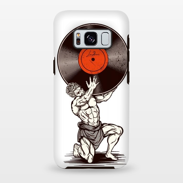 Galaxy S8 plus StrongFit Vinyl Atlas by LM2Kone