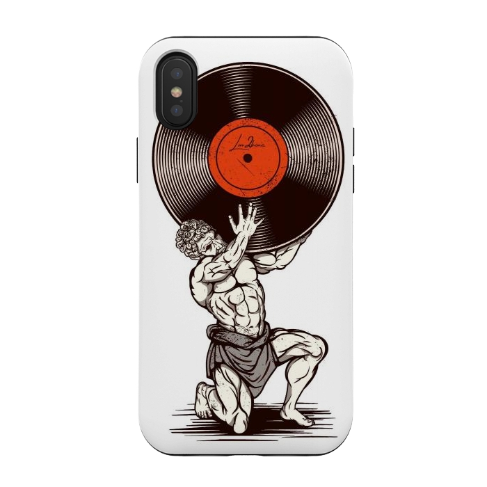 iPhone Xs / X StrongFit Vinyl Atlas by LM2Kone