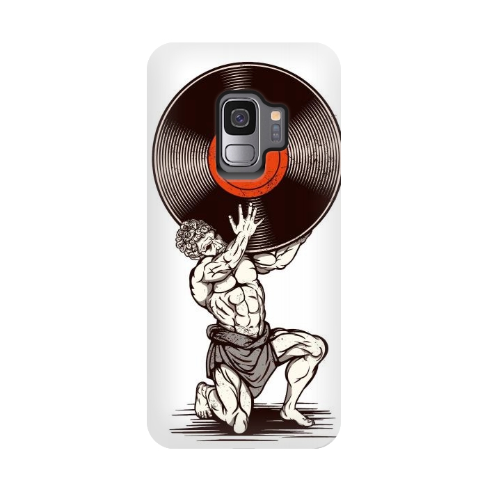 Galaxy S9 StrongFit Vinyl Atlas by LM2Kone