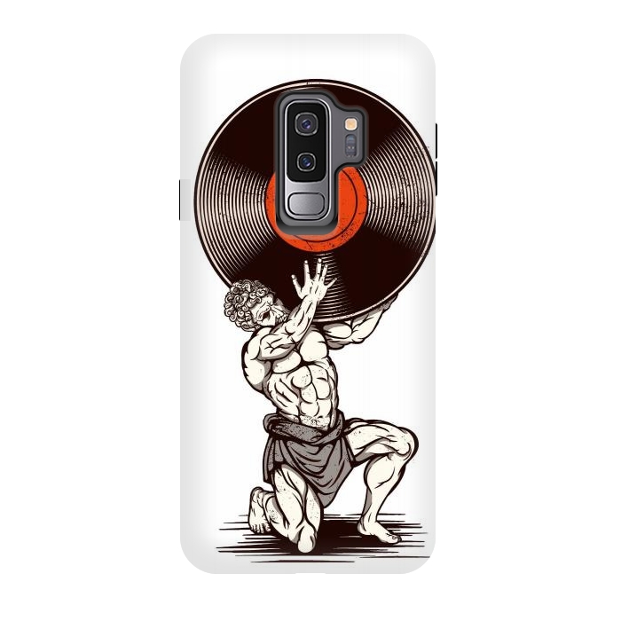 Galaxy S9 plus StrongFit Vinyl Atlas by LM2Kone