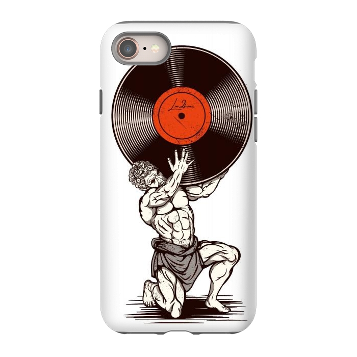 iPhone 8 StrongFit Vinyl Atlas by LM2Kone