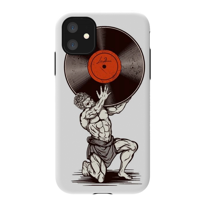 iPhone 11 StrongFit Vinyl Atlas by LM2Kone