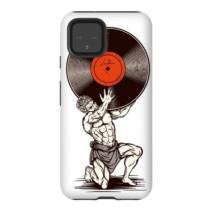 Pixel 4 StrongFit Vinyl Atlas by LM2Kone