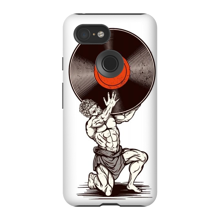 Pixel 3 StrongFit Vinyl Atlas by LM2Kone