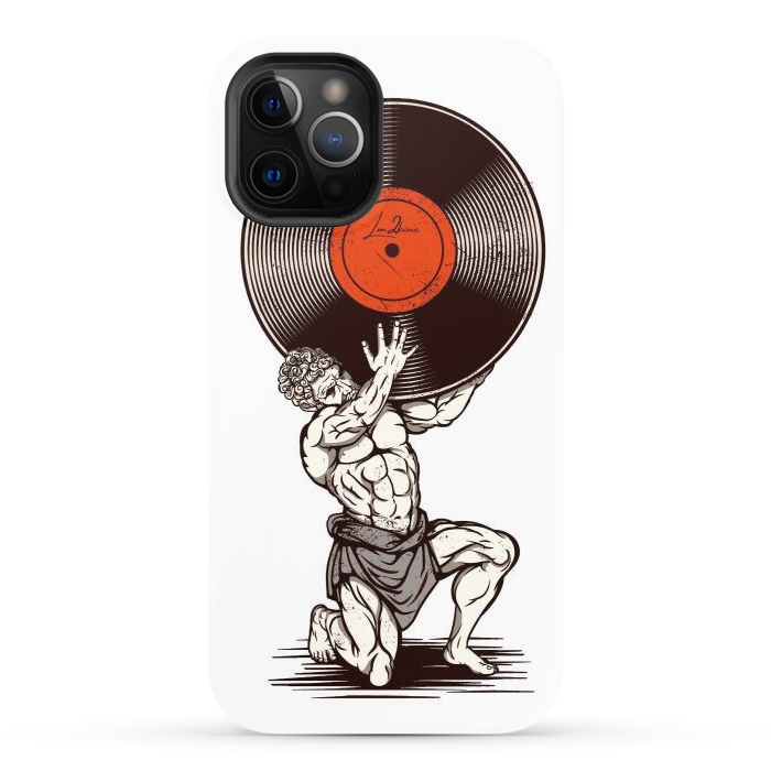 iPhone 12 Pro StrongFit Vinyl Atlas by LM2Kone