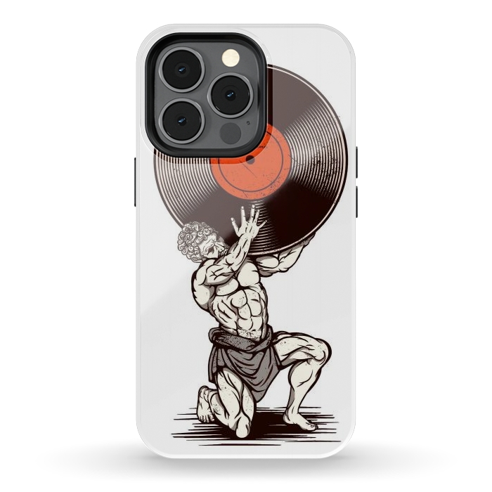 iPhone 13 pro StrongFit Vinyl Atlas by LM2Kone