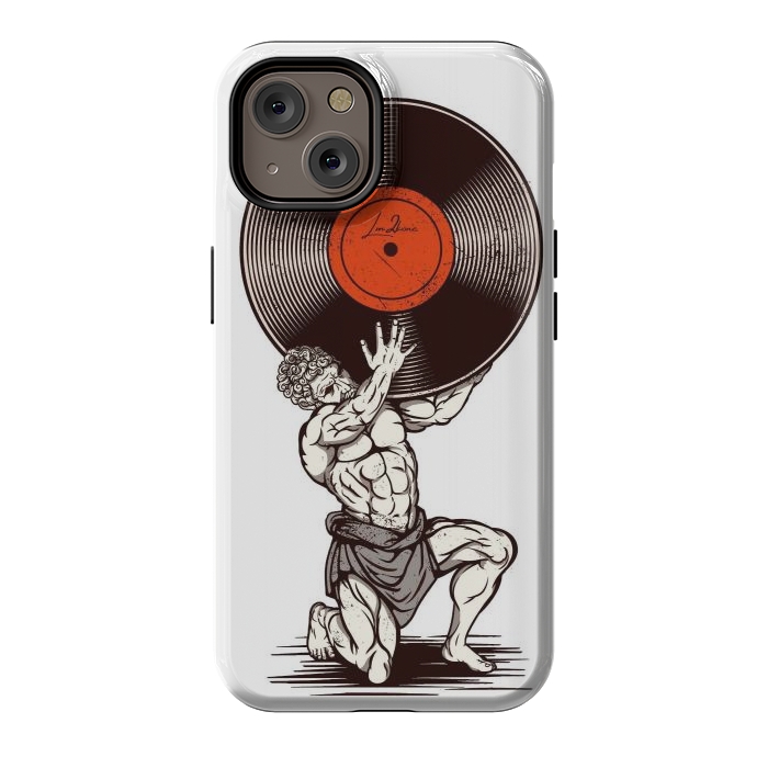 iPhone 14 StrongFit Vinyl Atlas by LM2Kone