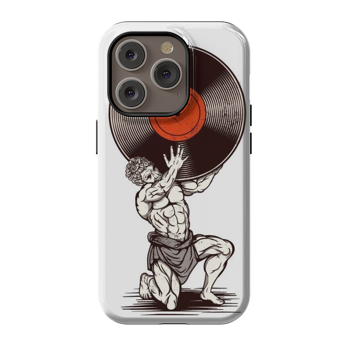 iPhone 14 Pro StrongFit Vinyl Atlas by LM2Kone