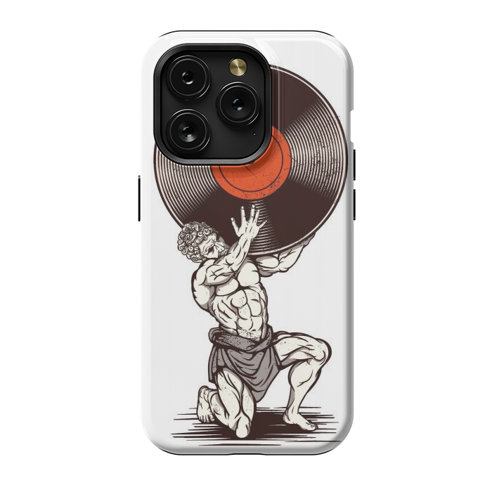 iPhone 15 Pro StrongFit Vinyl Atlas by LM2Kone