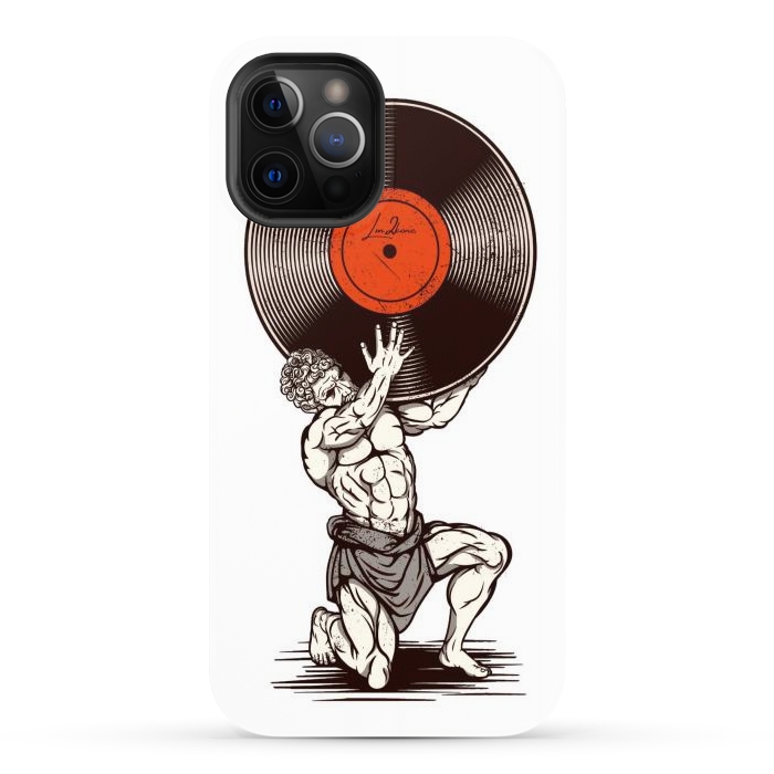 iPhone 12 Pro Max StrongFit Vinyl Atlas by LM2Kone