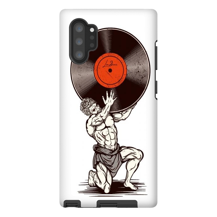 Galaxy Note 10 plus StrongFit Vinyl Atlas by LM2Kone