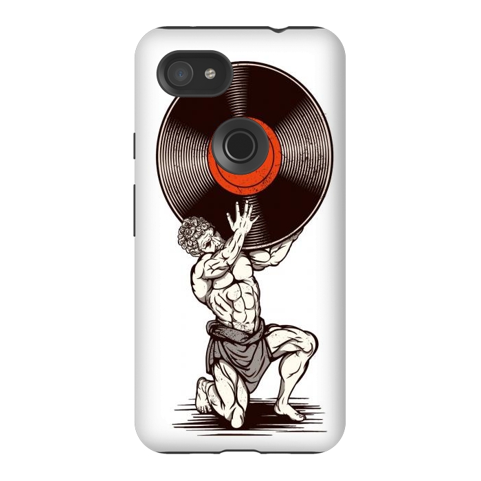 Pixel 3AXL StrongFit Vinyl Atlas by LM2Kone