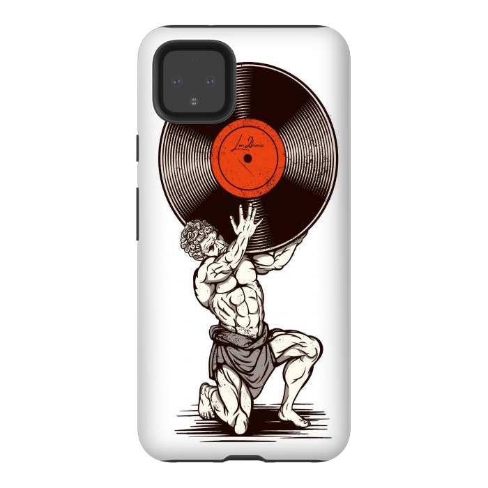 Pixel 4XL StrongFit Vinyl Atlas by LM2Kone