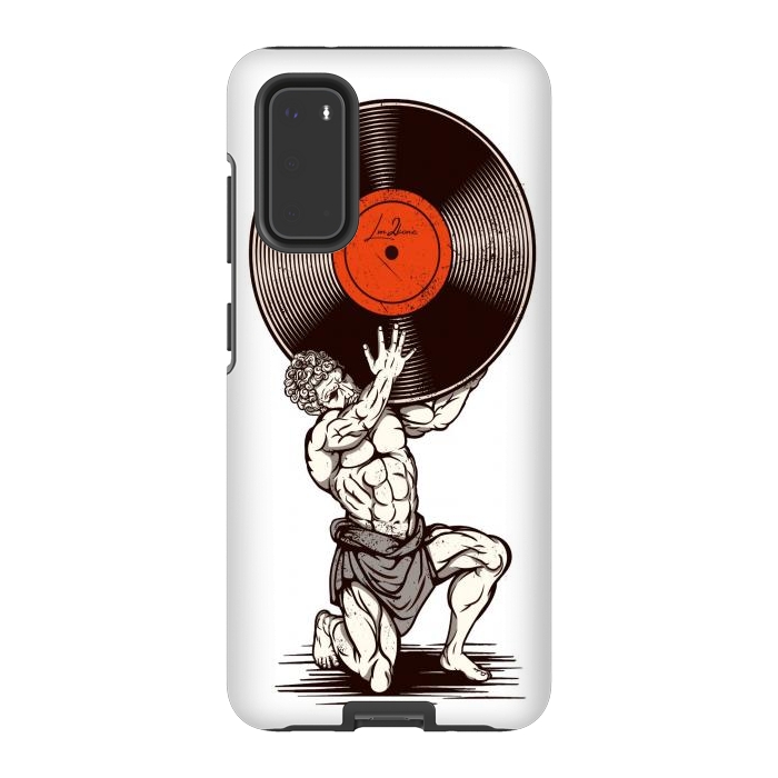 Galaxy S20 StrongFit Vinyl Atlas by LM2Kone