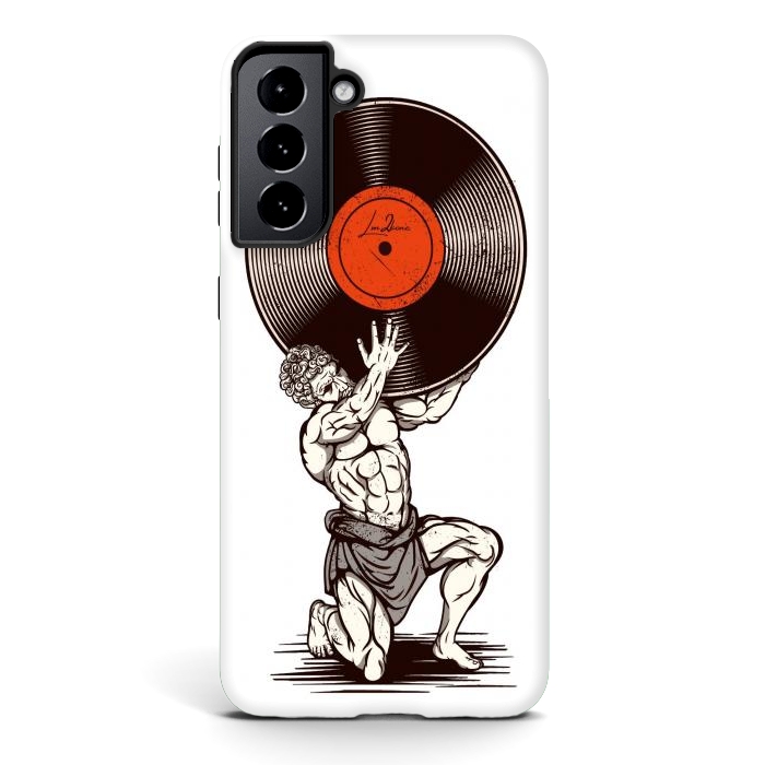 Galaxy S21 StrongFit Vinyl Atlas by LM2Kone