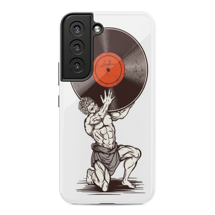 Galaxy S22 StrongFit Vinyl Atlas by LM2Kone