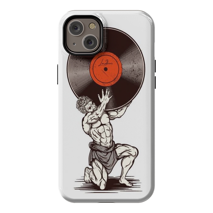 iPhone 14 Plus StrongFit Vinyl Atlas by LM2Kone