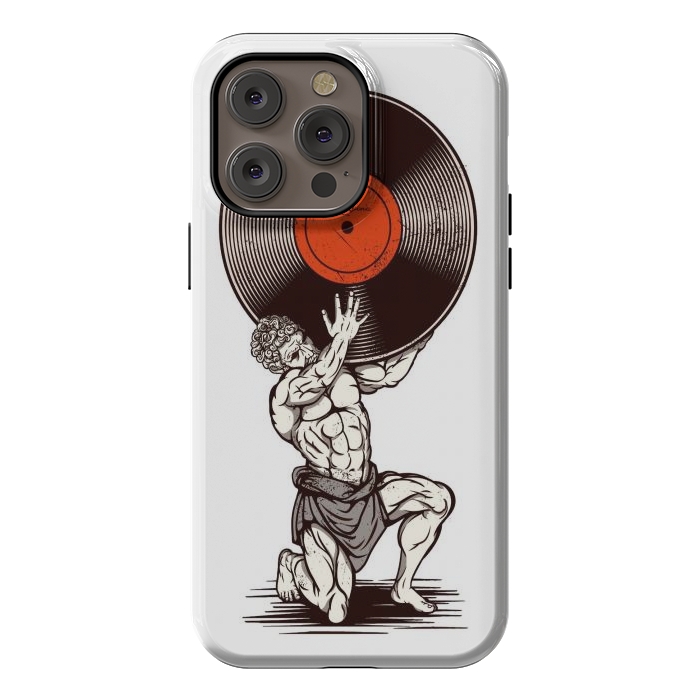 iPhone 14 Pro max StrongFit Vinyl Atlas by LM2Kone