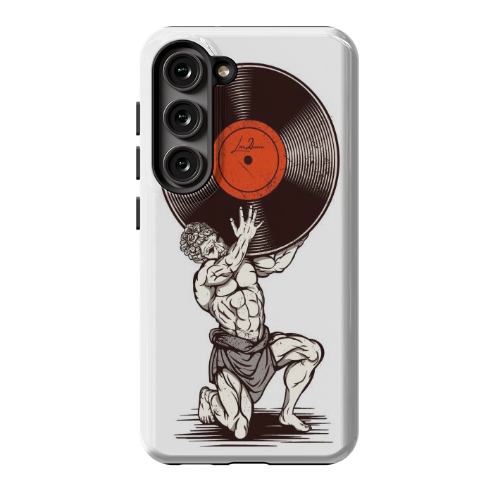 Galaxy S23 StrongFit Vinyl Atlas by LM2Kone