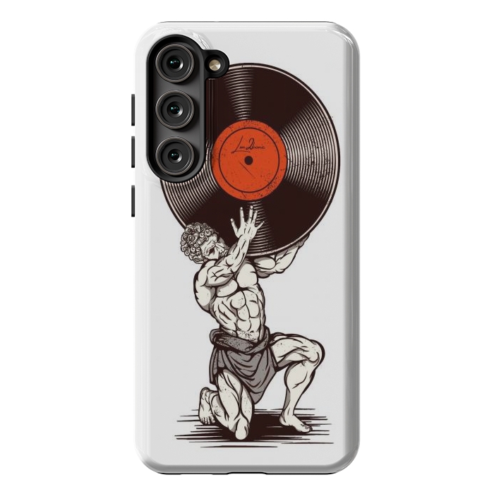 Galaxy S23 Plus StrongFit Vinyl Atlas by LM2Kone