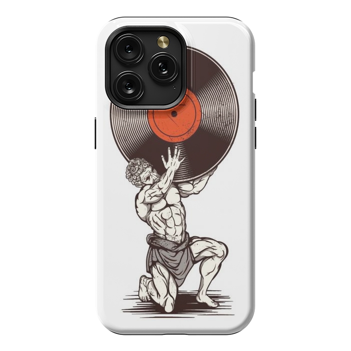 iPhone 15 Pro Max StrongFit Vinyl Atlas by LM2Kone