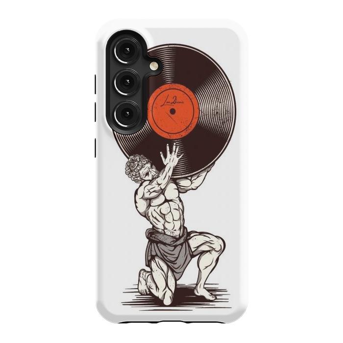 Galaxy S24 StrongFit Vinyl Atlas by LM2Kone