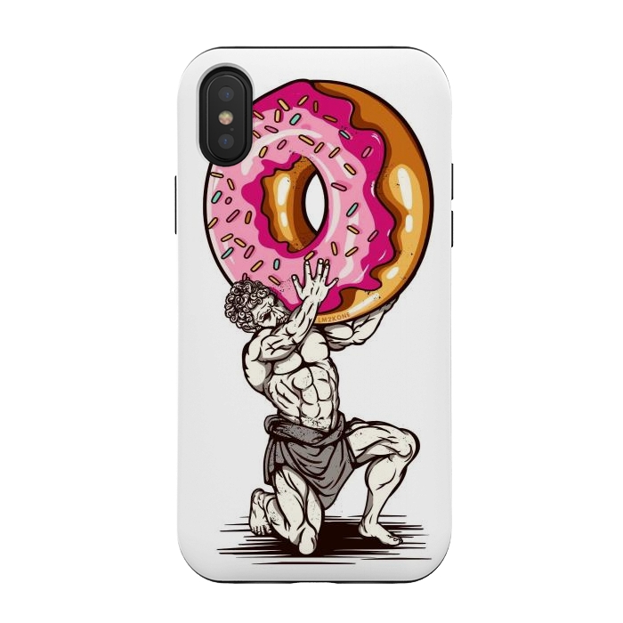 iPhone Xs / X StrongFit Donut Atlas by LM2Kone