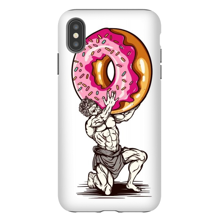 iPhone Xs Max StrongFit Donut Atlas by LM2Kone