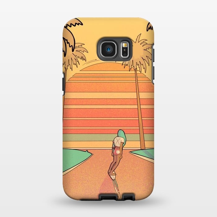 Galaxy S7 EDGE StrongFit Miami beach by Steve Wade (Swade)