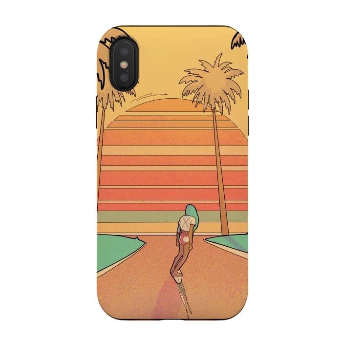 iPhone Xs / X StrongFit Miami beach by Steve Wade (Swade)