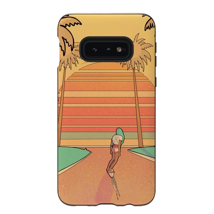 Galaxy S10e StrongFit Miami beach by Steve Wade (Swade)