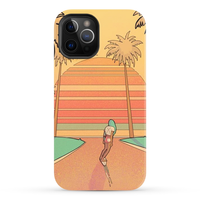 iPhone 12 Pro StrongFit Miami beach by Steve Wade (Swade)