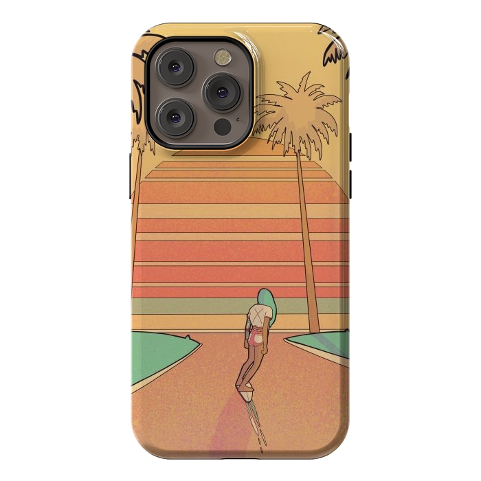 iPhone 14 Pro max StrongFit Miami beach by Steve Wade (Swade)