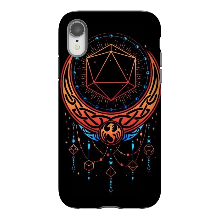 iPhone Xr StrongFit Occult Moon Dice by LM2Kone