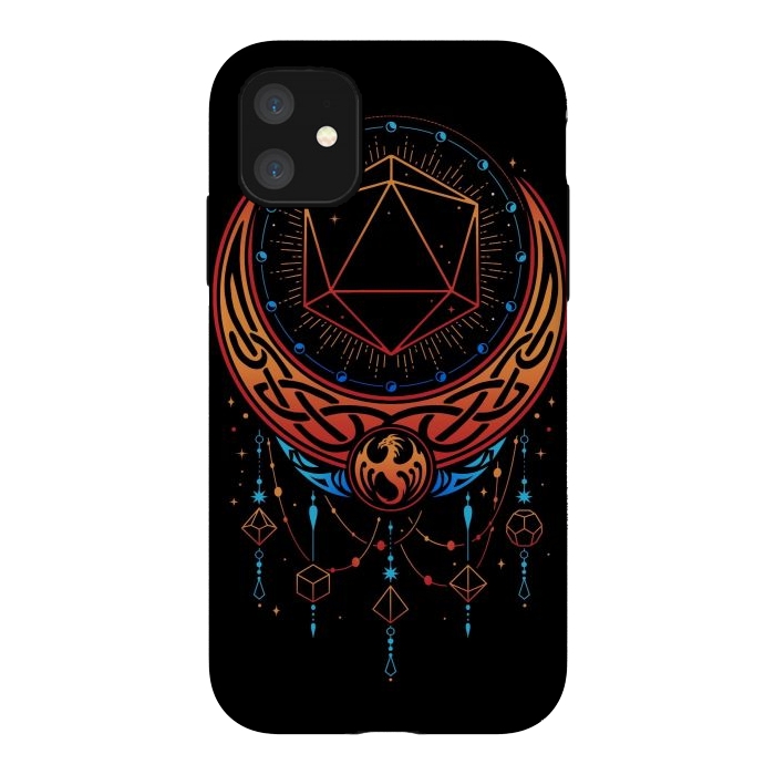 iPhone 11 StrongFit Occult Moon Dice by LM2Kone