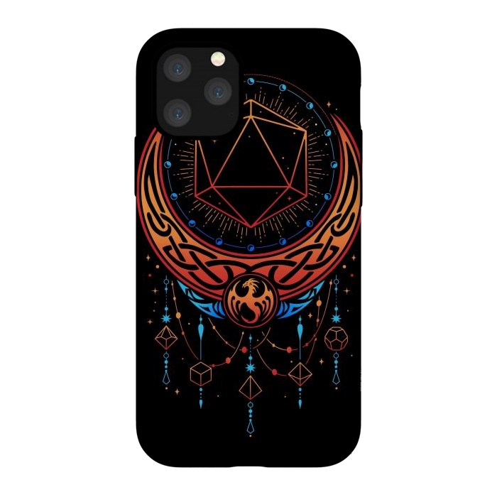 iPhone 11 Pro StrongFit Occult Moon Dice by LM2Kone