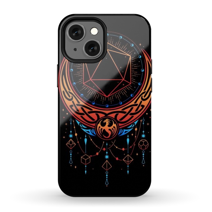 iPhone 12 mini StrongFit Occult Moon Dice by LM2Kone