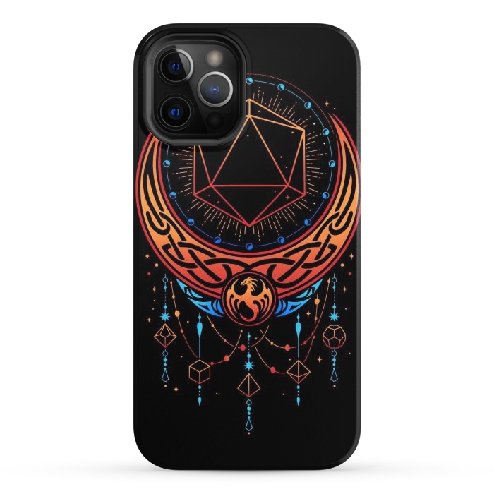 iPhone 12 Pro StrongFit Occult Moon Dice by LM2Kone