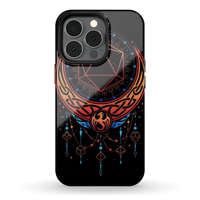 iPhone 13 pro StrongFit Occult Moon Dice by LM2Kone