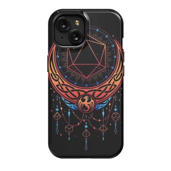 iPhone 15 StrongFit Occult Moon Dice by LM2Kone