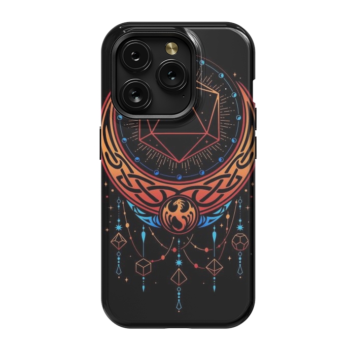 iPhone 15 Pro StrongFit Occult Moon Dice by LM2Kone