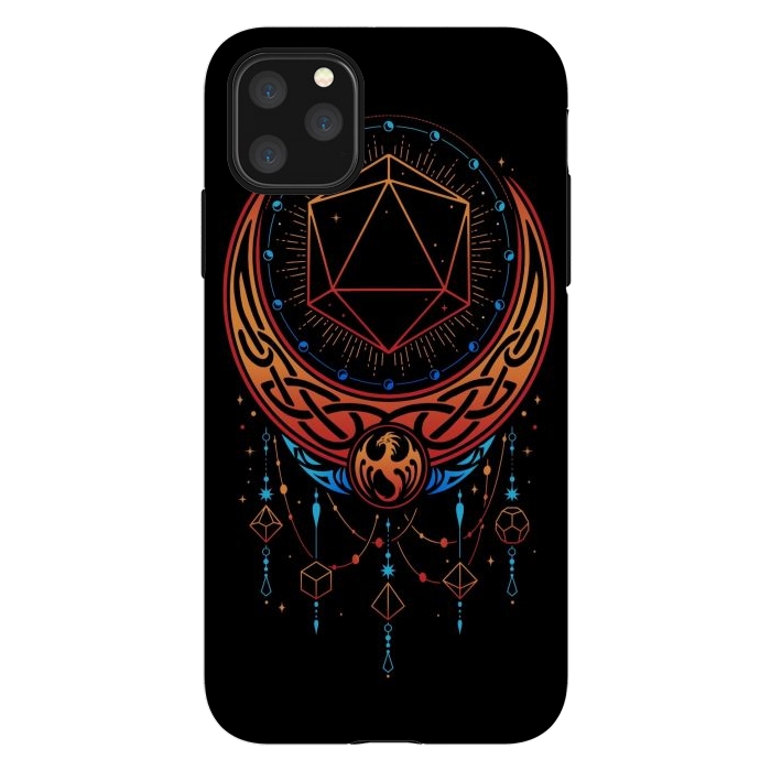 iPhone 11 Pro Max StrongFit Occult Moon Dice by LM2Kone