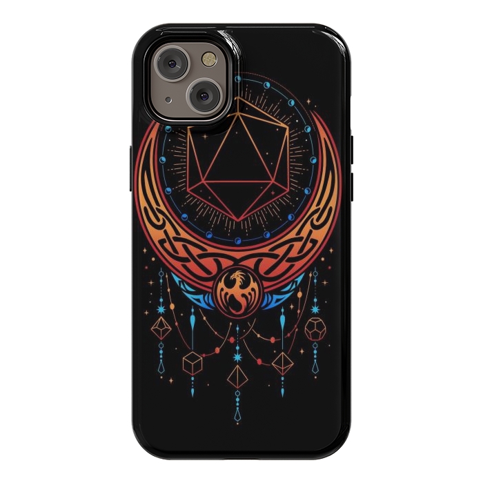 iPhone 14 Plus StrongFit Occult Moon Dice by LM2Kone