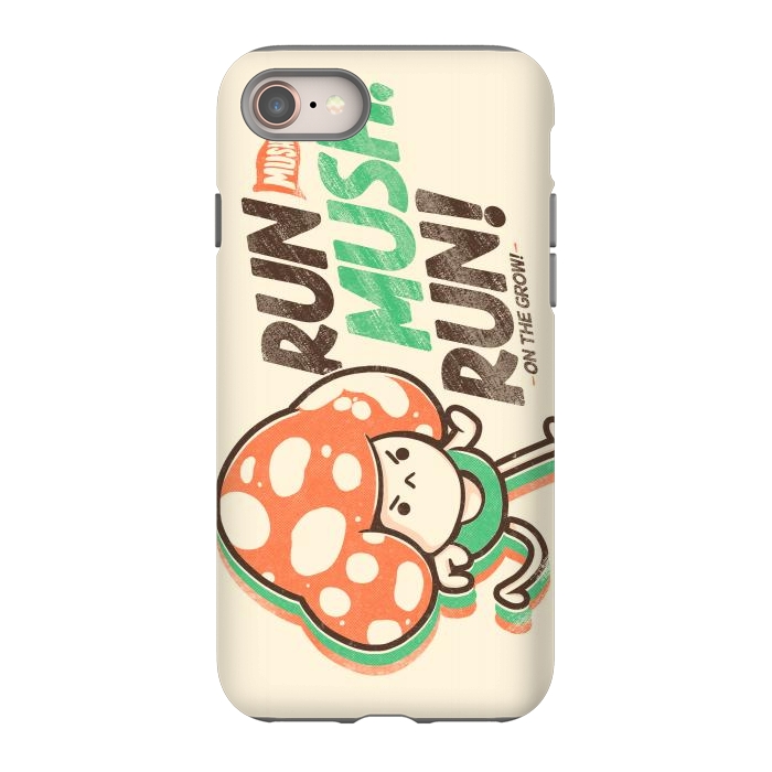 iPhone SE StrongFit Run Mush, Run! by Ilustrata