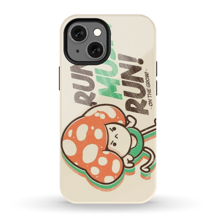 iPhone 12 mini StrongFit Run Mush, Run! by Ilustrata