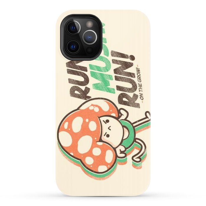 iPhone 12 Pro StrongFit Run Mush, Run! by Ilustrata