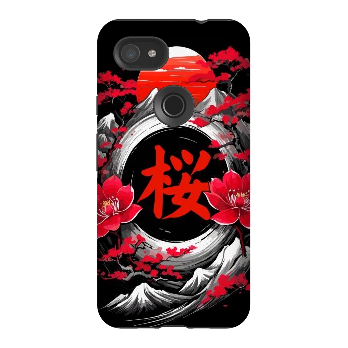 Pixel 3AXL StrongFit Cherry trees of Mount Fuji by LM2Kone