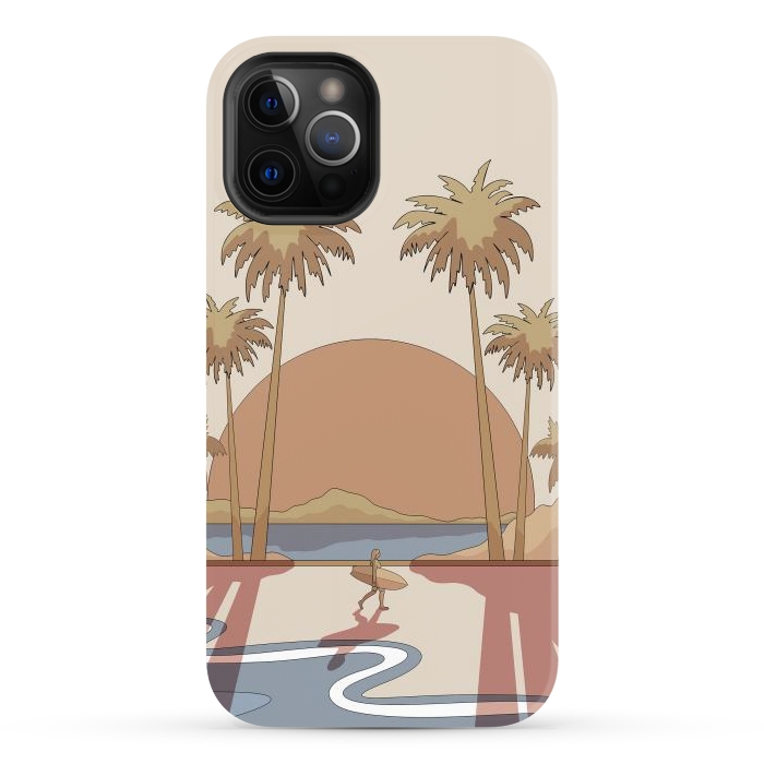 iPhone 12 Pro Max StrongFit A beach stroll by Steve Wade (Swade)